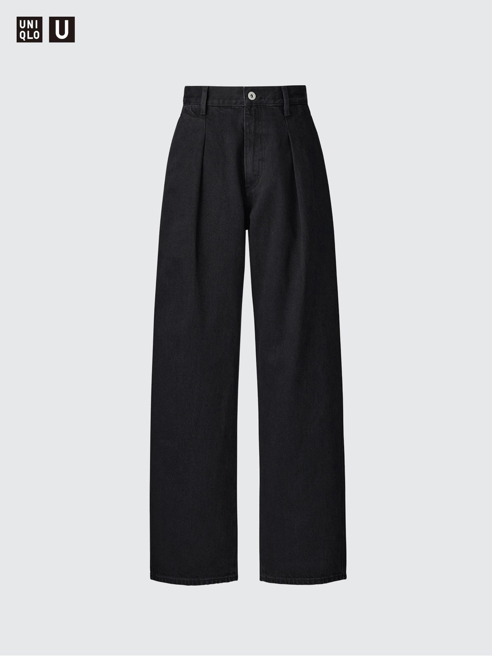Uniqlo Black Wide-Leg High-Rise Jeans